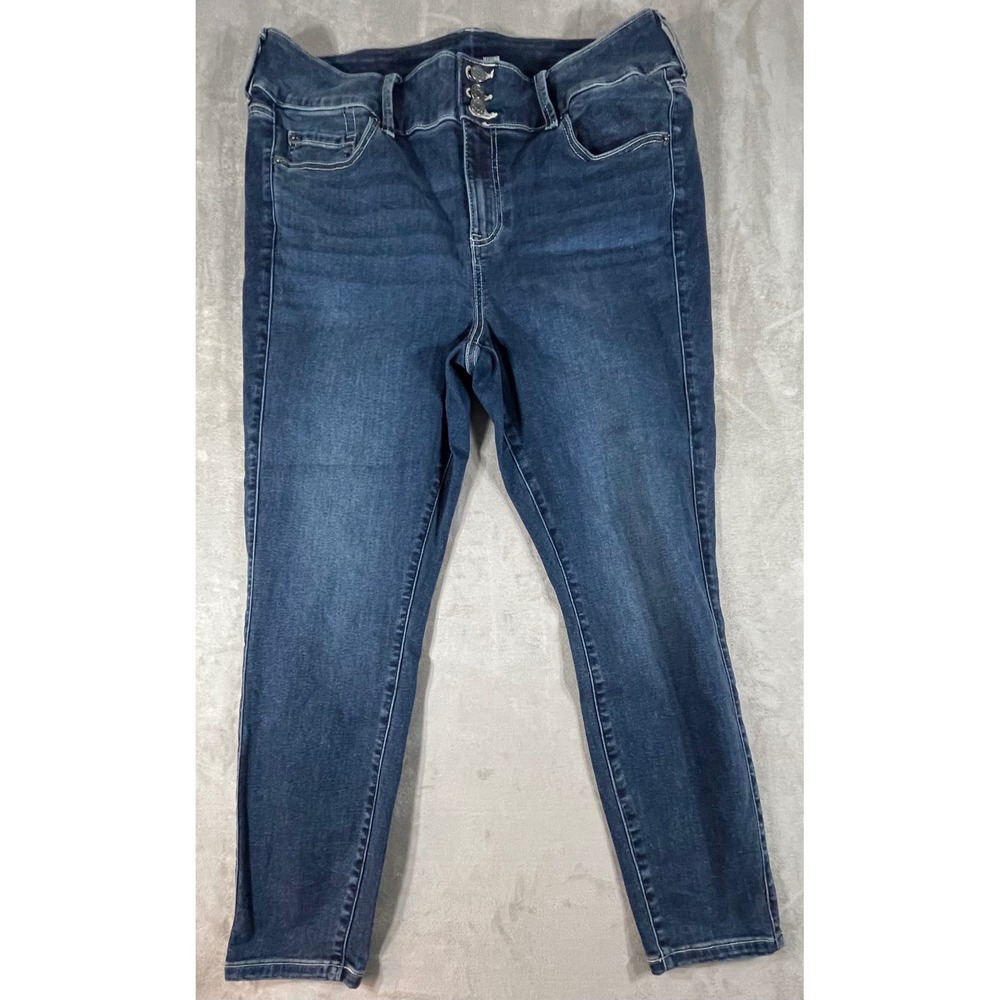Torrid Jegging Super Soft Women 20S Blue Dark Wash High Rise Skinny Stretch